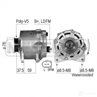 Генератор ERA 210784 Audi A4 (B7) 3 Кабриолет 4.2 Rs4 Quattro 420 л.с. 2006 – 2009 MFO0 UP