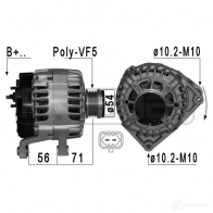 Генератор ERA DH99I XZ Opel Corsa (E) 5 Хэтчбек 1.6 Turbo (08. 68) 207 л.с. 2015 – 2025 209118