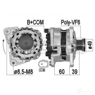 Генератор ERA 209520A Volkswagen E-Load Up (BL) 1 2014 – 2020 GK CHX