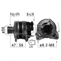 Генератор ERA 210974 Volkswagen Tiguan (5N) 1 Кроссовер 2.0 TDI 4motion 177 л.с. 2012 – 2025 48CDIP F