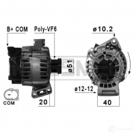 Генератор ERA 70A 7EW 1942868 210861