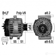 Генератор ERA Chevrolet Aveo (T300) 2 Хэтчбек 1.3 D 95 л.с. 2011 – 2025 209241A Y F0K2L