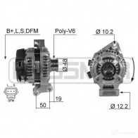 Генератор ERA 7ZNL 6 210384A Ford Focus DM2 С Max Минивен