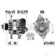 Генератор ERA P3 3MK 209434 Hyundai i20 (PB, PBT) 1 Хэтчбек 1.2 78 л.с. 2008 – 2012