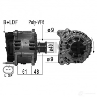 Генератор ERA Volkswagen Transporter (T5) 5 Автобус 2.0 TDI 114 л.с. 2011 – 2015 209104 0EPG 5W