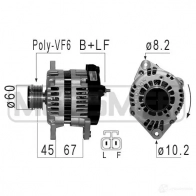 Генератор ERA Opel Astra (H) 3 Хэтчбек 1.7 CDTI (L48) 110 л.с. 2007 – 2014 B DG5S 210845