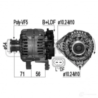 Генератор ERA H8 4GK7 Opel Astra (H) 3 Хэтчбек 1.6 Turbo (L48) 180 л.с. 2007 – 2010 209242