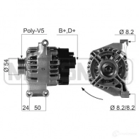 Генератор ERA 80ST TNQ 210663 Fiat Panda (169) 2 Хэтчбек 1.2 Natural Power 60 л.с. 2007 – 2011