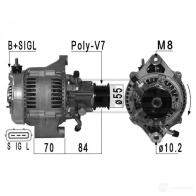 Генератор ERA WVAM 4JB 210961A Land Rover Discovery 1, 2 (L318) Внедорожник 2.5 Td5 4x4 139 л.с. 1998 – 2004