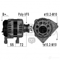 Генератор ERA 19 U18A 209117 Opel Corsa (E) 5 Хэтчбек 1.6 Turbo (08. 68) 207 л.с. 2015 – 2025