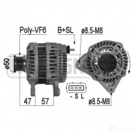 Генератор ERA Nissan Qashqai (J10) 1 Кроссовер 2.0 AWD 141 л.с. 2007 – 2013 209061A OZ GNBY