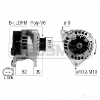 Генератор ERA 210733 R IM99 Volkswagen Passat (B5) 3 Седан 2.5 TDI 4motion 150 л.с. 2000 – 2005