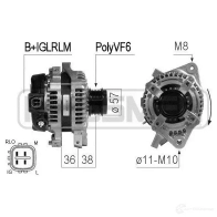 Генератор ERA 210765 Toyota Yaris (XP90) 2 Хэтчбек 1.3 3 VVT i (NSP90) 100 л.с. 2008 – 2025 I8CCI3 5