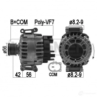 Генератор ERA Mercedes C-Class (S204) 3 Универсал 1.8 C 200 Kompressor (2041) 184 л.с. 2007 – 2014 209220 R1 7BUD