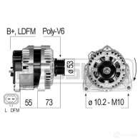 Генератор ERA 210827 RHH BDVR Chevrolet Cruze 1 (J300) Седан 1.8 LPG 141 л.с. 2011 – 2024