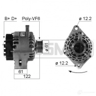 Генератор ERA 9F NQS Fiat Stilo (192) 1 Хэтчбек 1.9 D Multijet 150 л.с. 2005 – 2006 210326