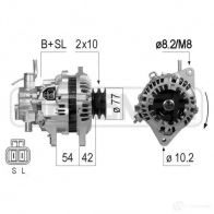 Генератор ERA 210801 3A9Z4 3 Hyundai H1 Starex (A1) 1 Минивэн 2.5 TD 4WD 80 л.с. 1998 – 2004
