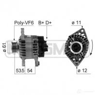 Генератор ERA K X1GYA 210686 Fiat Strada (178) 1 Пикап 1.9 JTD 80 л.с. 2003 – 2025