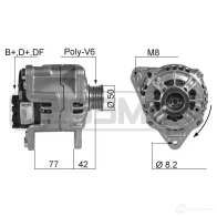 Генератор ERA PA ZWCZR Ford KA 1 (CCQ, RB) Хэтчбек 1.3 i 60 л.с. 1996 – 2008 210068