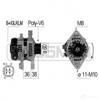 Генератор ERA 0V9O3 AG Toyota Yaris (XP90) 2 Хэтчбек 1.0 GPL (KSP90) 69 л.с. 2006 – 2025 210829