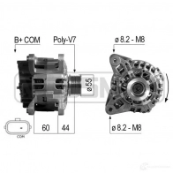 Генератор ERA L4MCS XB 210696 Renault Clio (KR) 3 Универсал 1.2 16V Hi-Flex (KR1U) 79 л.с. 2007 – 2012