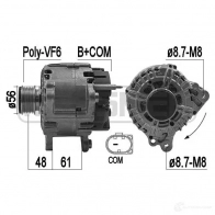 Генератор ERA Seat Alhambra (7N) 2 Минивэн 2.0 TDI 4Drive 140 л.с. 2011 – 2025 JA TYBNM 209573A