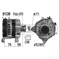 Генератор ERA R6U UZ 209255 Bmw 3 (F30) 6 Седан 2.0 320i xDrive 245 л.с. 2012 – 2016