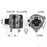 Генератор ERA 210402 AIJFN 2K Ford Focus 2 Хэтчбек 1.8 TDCi 115 л.с. 2005 – 2012
