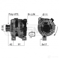 Генератор ERA 210440 W5P6 DPC Volvo C30 1 (533) Хэтчбек 2.4 D5 180 л.с. 2006 – 2012