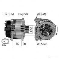 Генератор ERA 210737 1FA 3UEA Audi A5 (8T3) 1 Купе 3.0 Tdi Quattro 211 л.с. 2008 – 2010