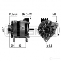 Генератор ERA 4FM P4A Ford Scorpio 2 (FE, GFR, GNR) 1994 – 1998 210335A