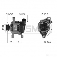 Генератор ERA Fiat Marea (185) 1 Седан 1.6 16V 102 л.с. 1997 – 1999 G7II D 210177A