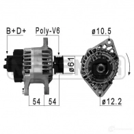 Генератор ERA 210884A NB UQSQ5 Fiat Stilo (192) 1 2001 – 2010