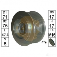 Обгонная муфта генератора ERA ZN5651 1438254520 NVR1B 8
