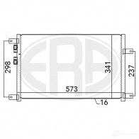 Радиатор кондиционера ERA 667074 V32KBF 9 1954265