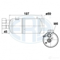 Осушитель кондиционера ERA 668006 3C CNW Renault Megane (KM) 2 Универсал 1.9 dCi 120 л.с. 2003 – 2009
