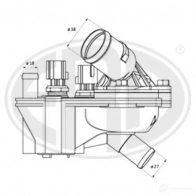 Термостат ERA 350349 Ford Explorer 2 (EX, UN150) 1995 – 2001 RPUD 7