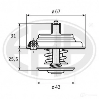 Термостат ERA 350204 YG E08 1947966