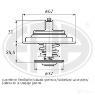 Термостат ERA V4LG3R F 350327A Volkswagen Passat (B5) 3 Седан 2.3 V5 170 л.с. 2000 – 2005