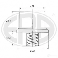 Термостат ERA 350226 W YH93NP Nissan Primera (P10) 1 Седан 2.0 GT 150 л.с. 1990 – 1996