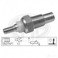 Датчик температуры охлаждающей жидкости ERA 330088 Ford Fiesta 4 (DX, JA, JB) Хэтчбек 1.3 i 60 л.с. 1995 – 2002 8KD KH6