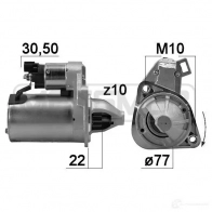 Стартер ERA 221029 Hyundai Veloster (FS) 1 Купе 1.6 MPI 132 л.с. 2011 – 2025 I3 AJ2J