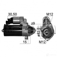 Стартер ERA 220870 6CZ2 5D Audi A4 (B7) 3 Универсал 2.0 Tdi 16V 140 л.с. 2004 – 2008