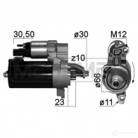 Стартер ERA K4N 0C89 220876 Audi A4 (B8) 4 Седан 2.0 Tdi Quattro 143 л.с. 2008 – 2015