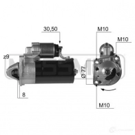 Стартер ERA AWR EEF3 Ford Focus 2 Седан 1.8 TDCi 115 л.с. 2005 – 2012 220416