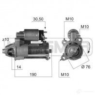 Стартер ERA FVX 6UG0 220374A Ford Tourneo Connect 1 (C170) Минивэн 1.8 TDCi /TDDi /DI 75 л.с. 2002 – 2013