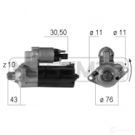 Стартер ERA Audi TT (8N3) 1 Купе 1.8 T 163 л.с. 2005 – 2006 H SLM79 220606A