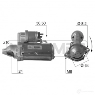 Стартер ERA 220432A DE2A F1 Opel Astra (J) 4 Седан