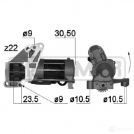 Стартер ERA DH 6UPZ 220788A Mitsubishi Outlander 2 (CW) Кроссовер 2.0 DI D 140 л.с. 2007 – 2012