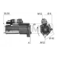 Стартер ERA Audi A4 (B7) 3 Универсал 2.0 Tfsi 200 л.с. 2004 – 2008 220430 6 UUV93F